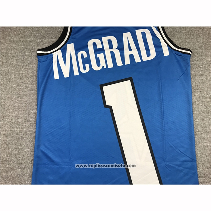 Camiseta Orlando Magic Tracy Mcgrady #1 Mitchell & Ness Big Face Azul